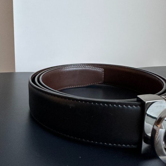 Salvatore Ferragamo Reversible Brown Leather Belt - Picture 2 of 7